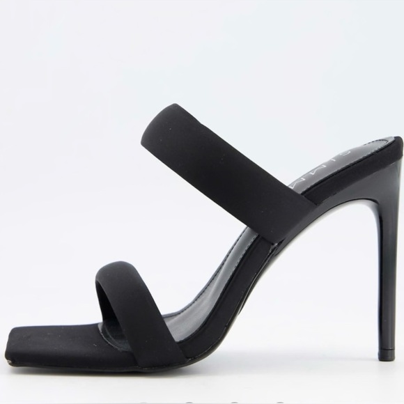 Simmi London Wide Fit Skye Padded Mules Size 6 - Picture 1 of 10